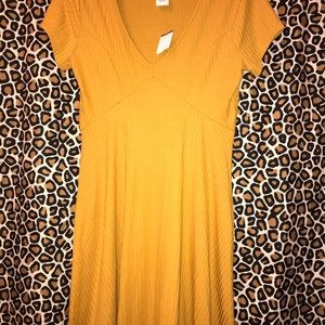 Mustard Yellow junior Small dress from planet gold